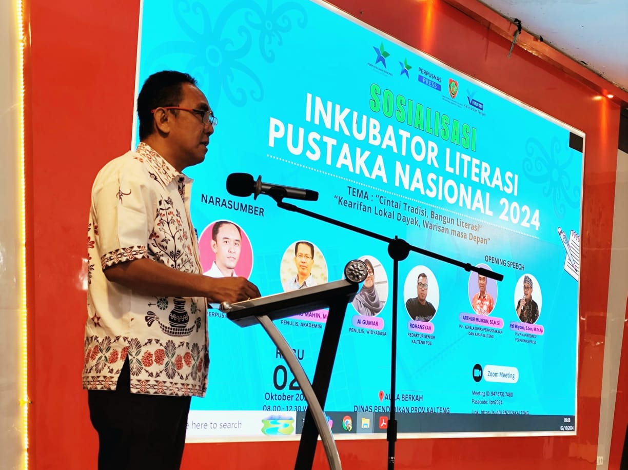 Dispursip Kalteng Berkolaborasi Bersama Perpusnas RI Gelar Sosialisasi ILPN