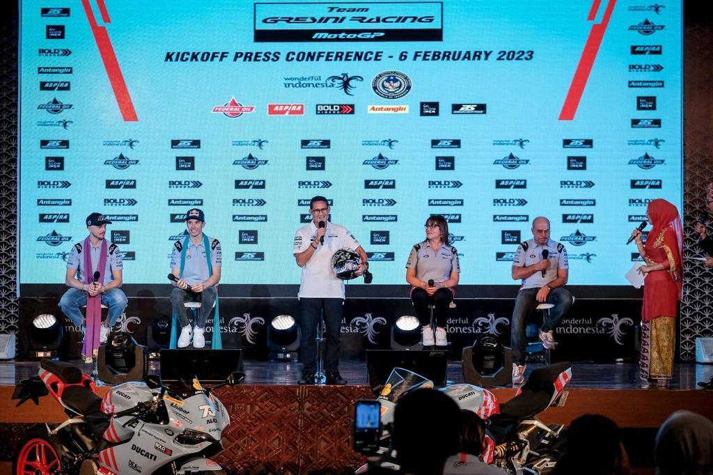 Menparekraf Apresiasi Tim Gresini Racing Promosikan Produk-produk Indonesia di Pasar Internasional