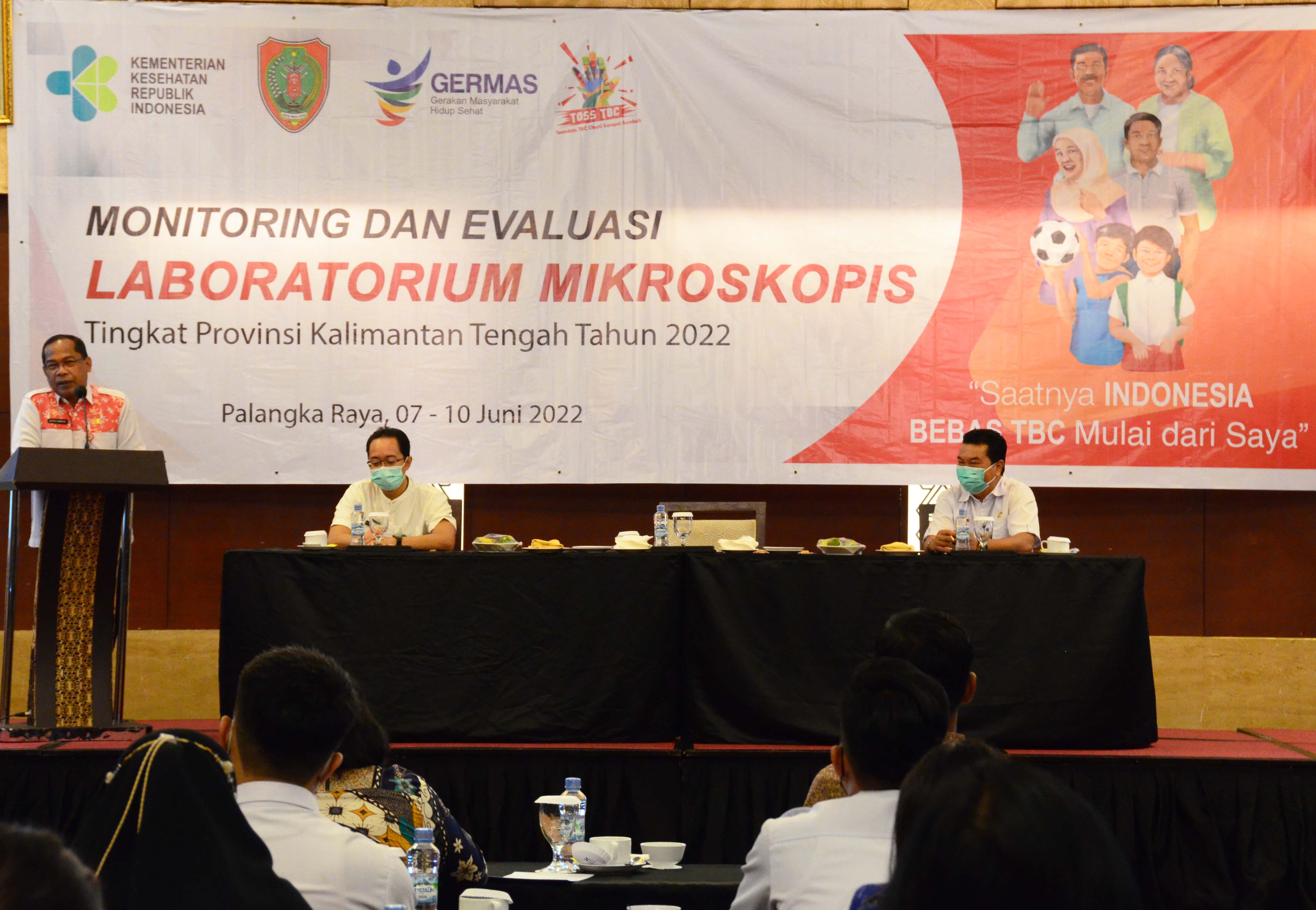 Dinkes Prov. Kalteng Melalui Bidang P2P Laksanakan Kegiatan Monev Laboratorium Mikroskopis Tahun 2022