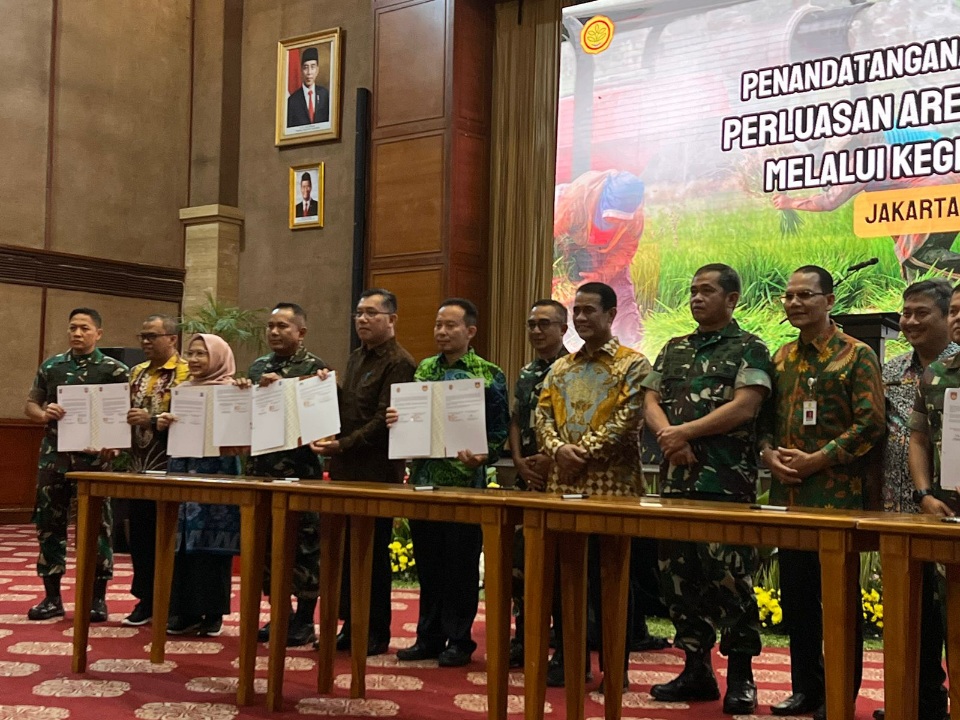 Dinas TPHP Prov.Kalteng dengan TNI Menandatangani Nota Kesepahaman (MoU)