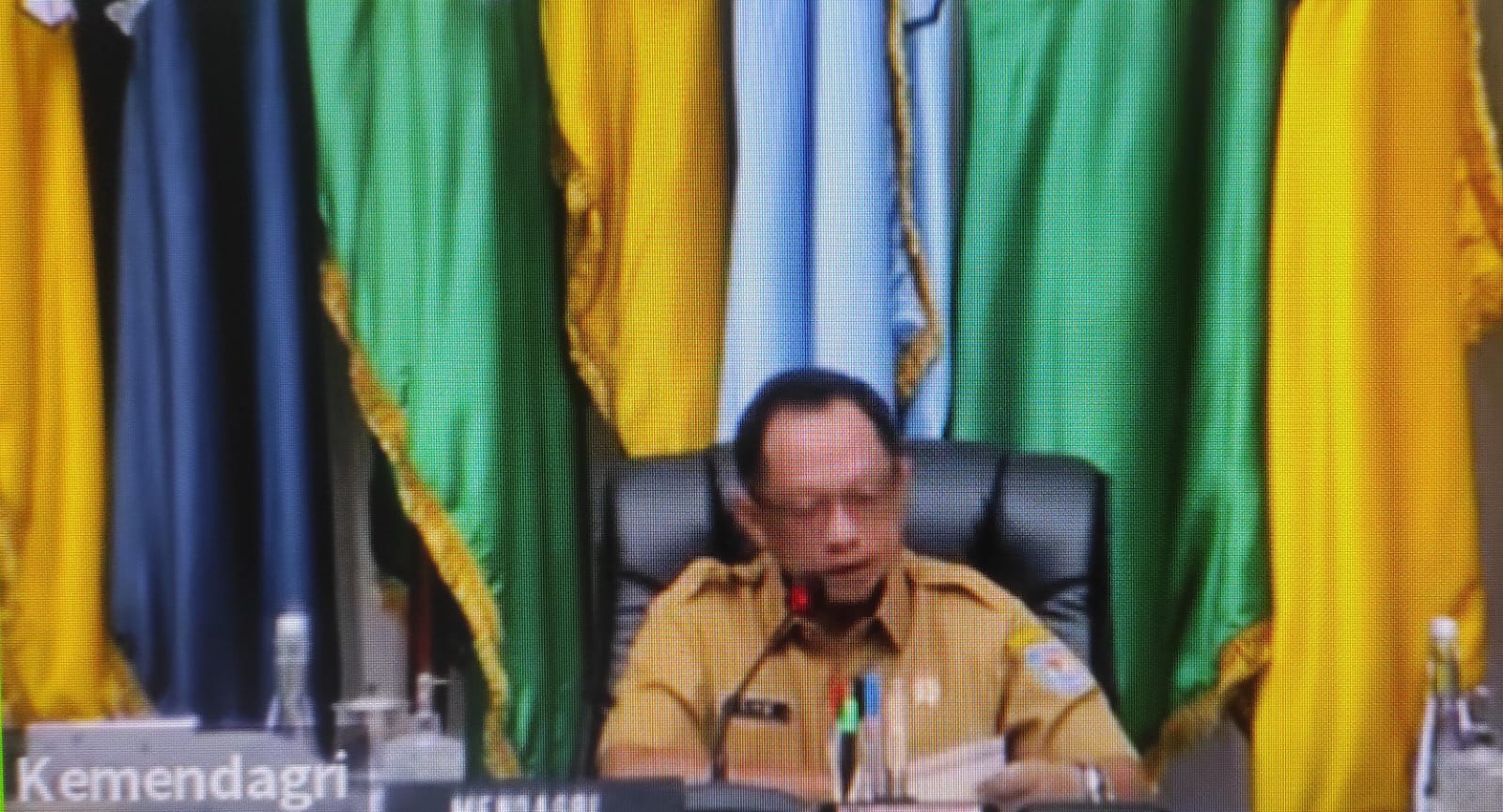 Sahli Yuas Elko Hadiri Rakor Pengendalian Inflasi Daerah Bersama Menteri Dalam Negeri RI Tito Karnavian Secara Virtual