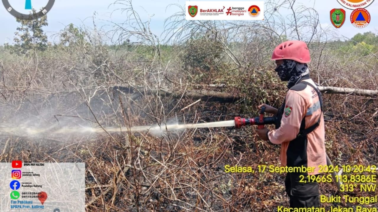 BPBPK Prov. Kalteng Sampaikan Peringatan Dini Tingkat Kemudahan Kebakaran Hutan dan Lahan