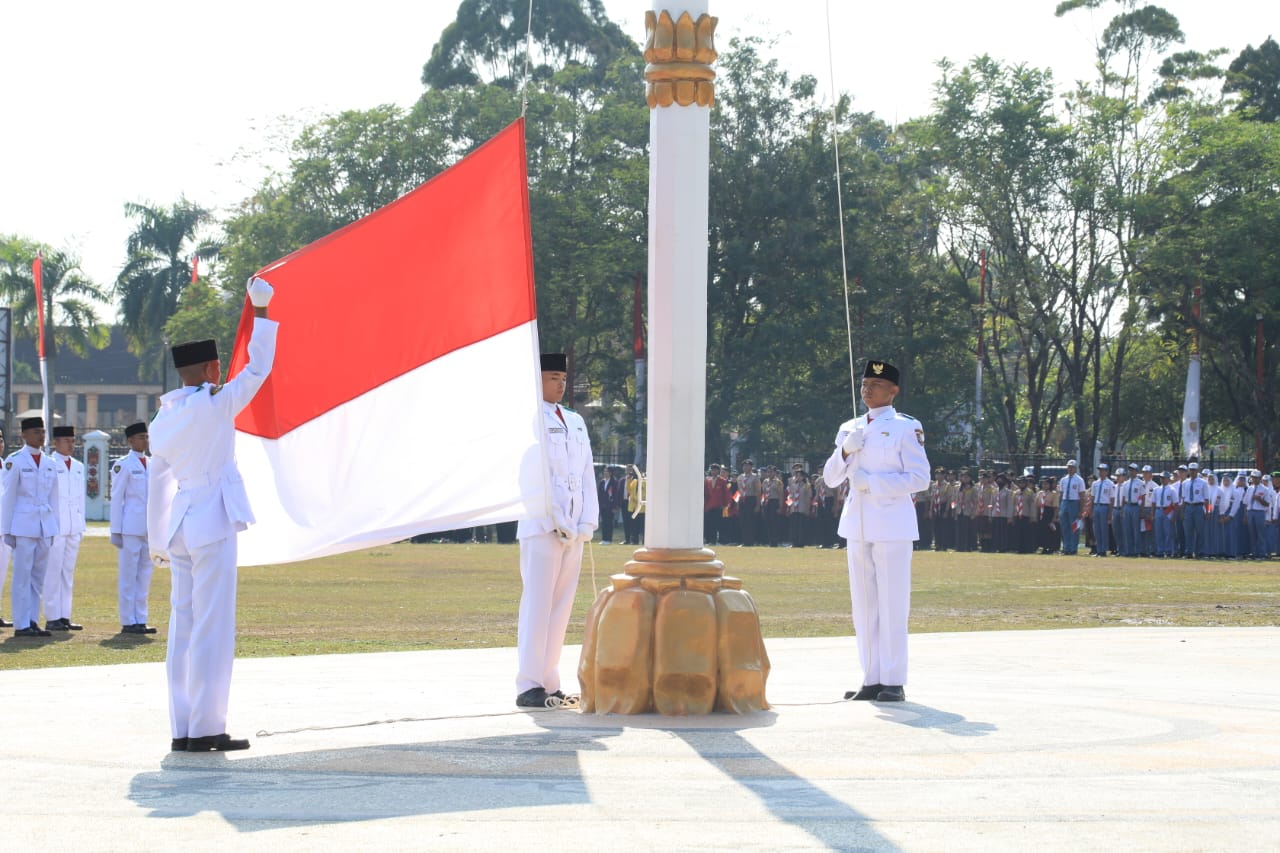 Wagub Kalteng Edy Pratowo Pimpin Upacara Peringatan HUT ke-78 RI Tingkat Prov. Kalteng