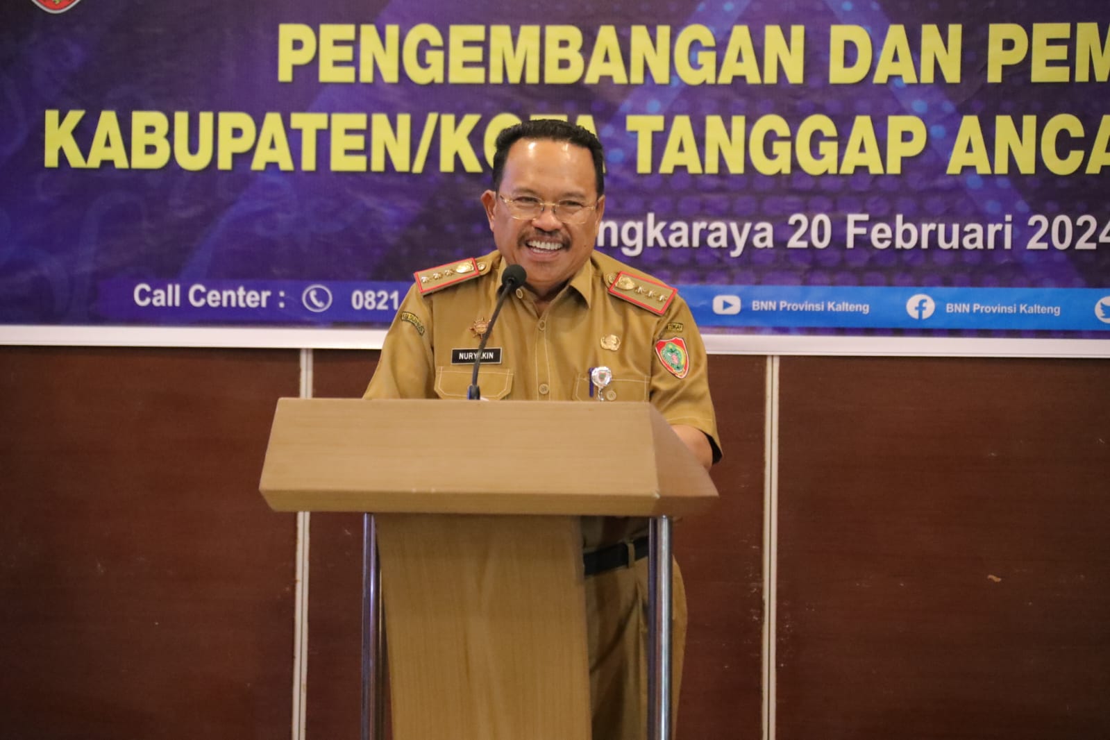 Sekda Nuryakin Buka Rakor Pengembangan dan Pembinaan Kabupaten/Kota Tanggap Ancaman Narkoba