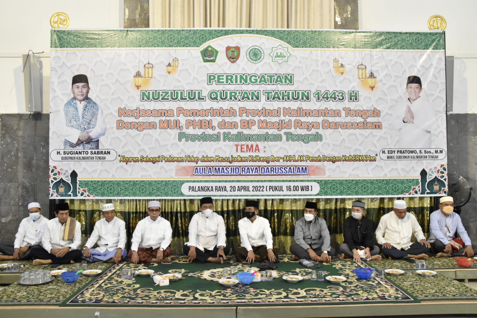 Buka Puasa Bersama Dan Peringatan Nuzulul Quran Di Masjid Raya Darussalam Prov. Kalteng