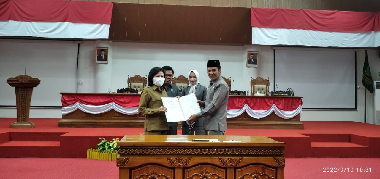 Bupati Pulang Pisau Hadiri Rapur Ke 1 Masa Persidangan III Tahun Sidang 2022