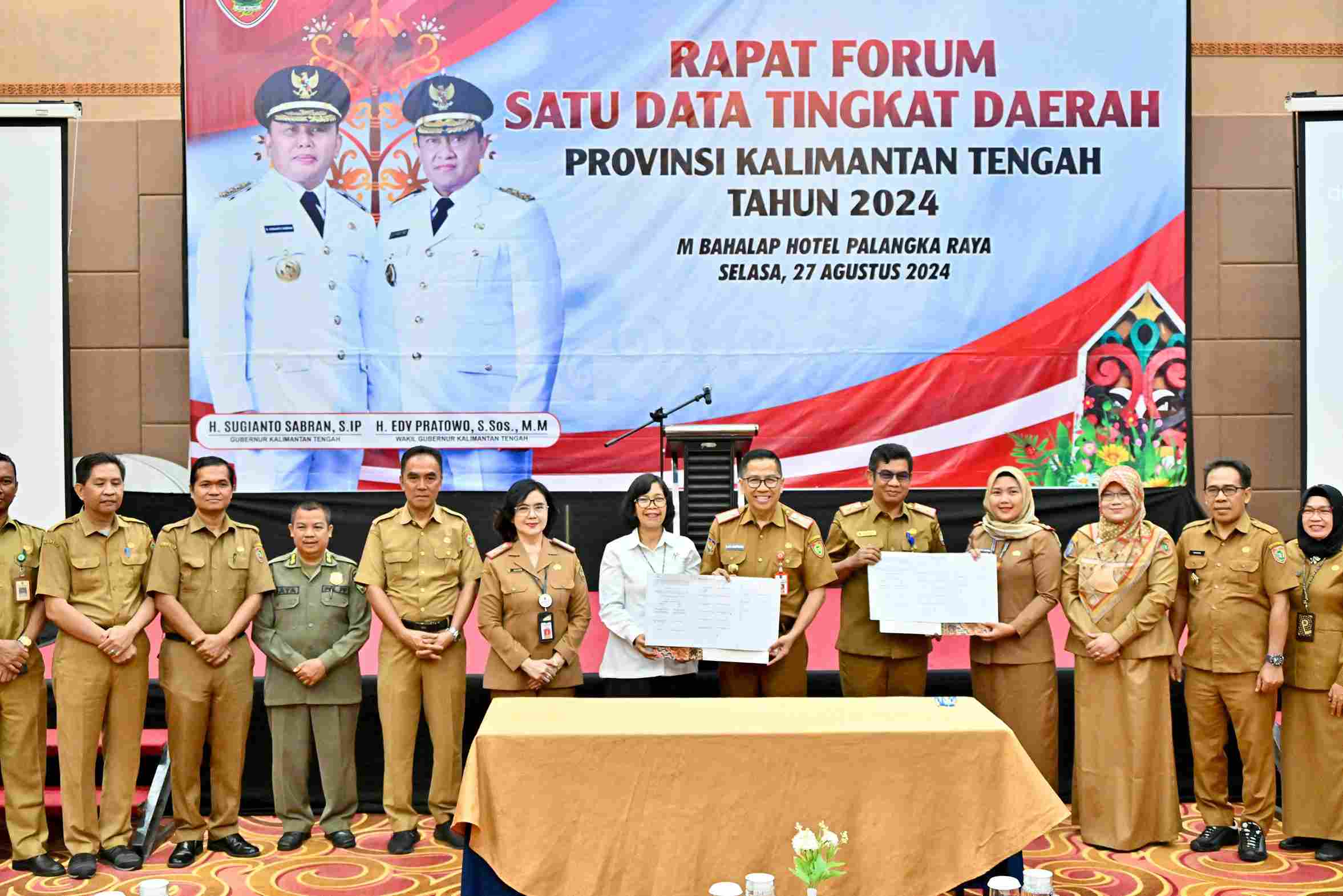 Pemprov Kalteng Gelar Rapat Forum SDI Tingkat Daerah Prov. Kalteng Tahun 2024